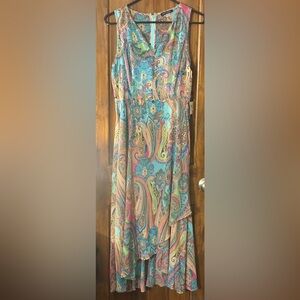 Tommy Hilfiger Colorful Paisley High Low Dress